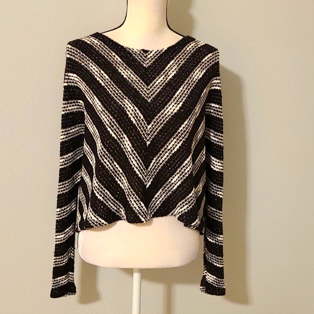 MINKPINK chevron sparkle sweater